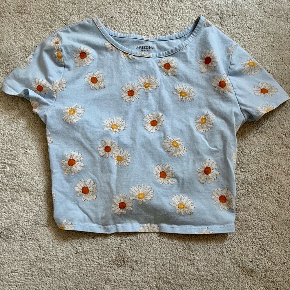 Light Blue Daisy Top - Size:M
